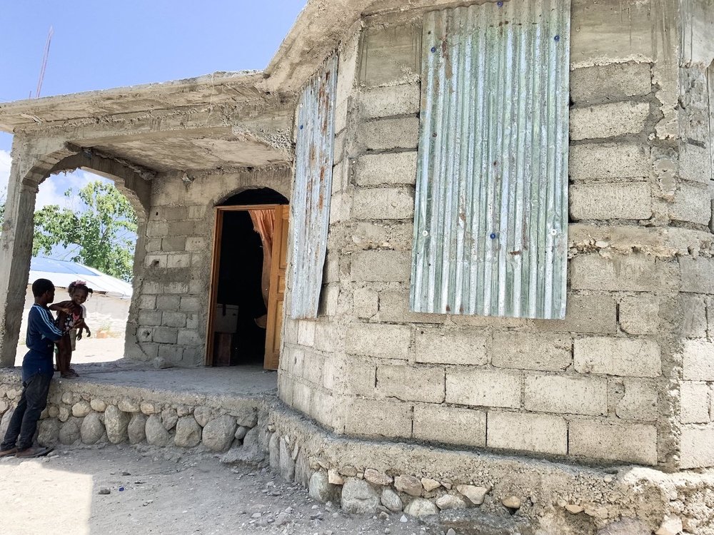 new concrete home built in Haiti