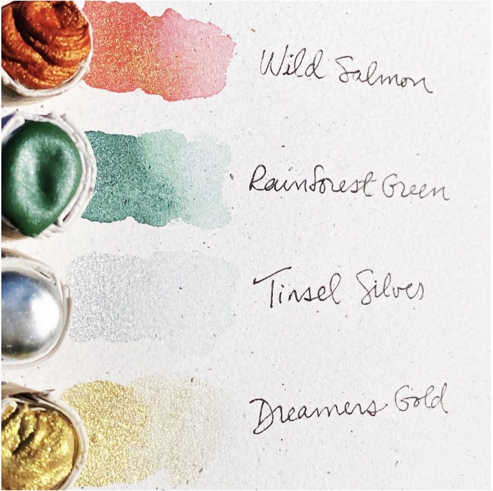 holiday paint watercolors and their names