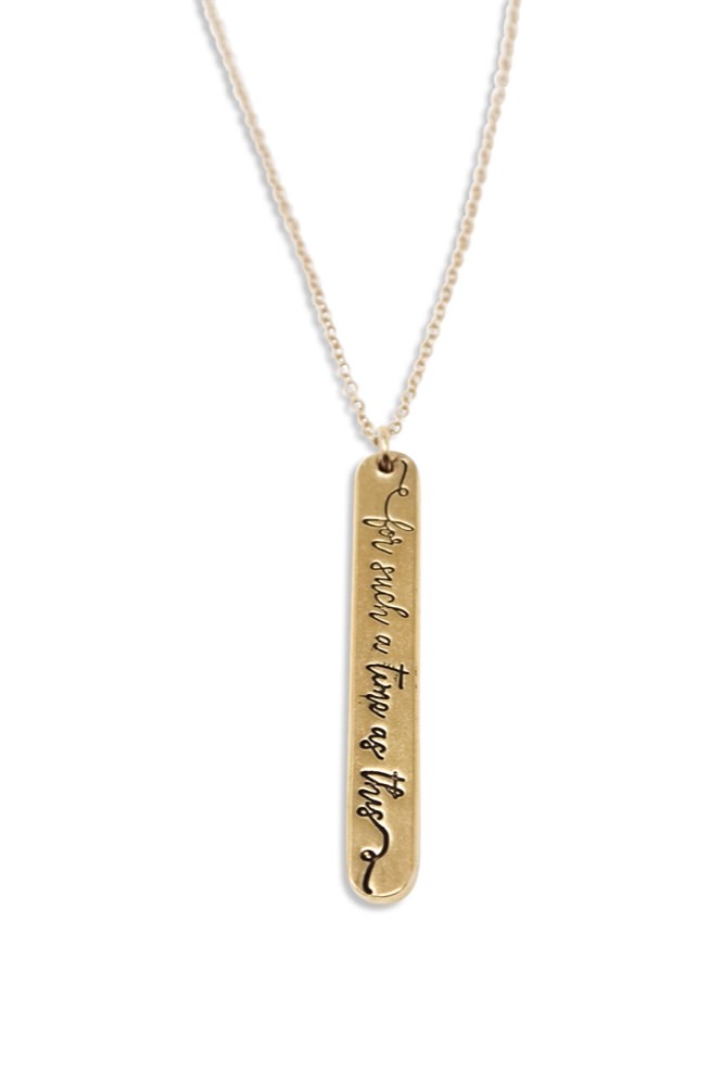F&C gold necklace with words