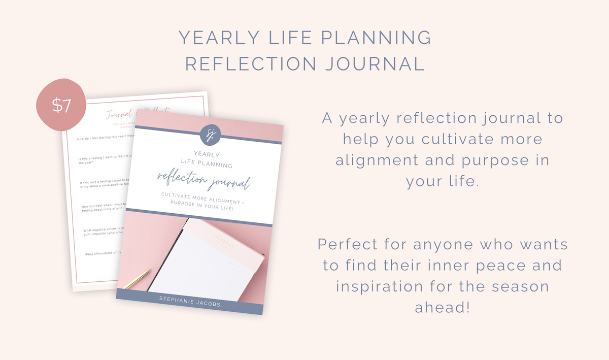 Yearly Life Planning Reflection Journal | Stephanie Jacobs