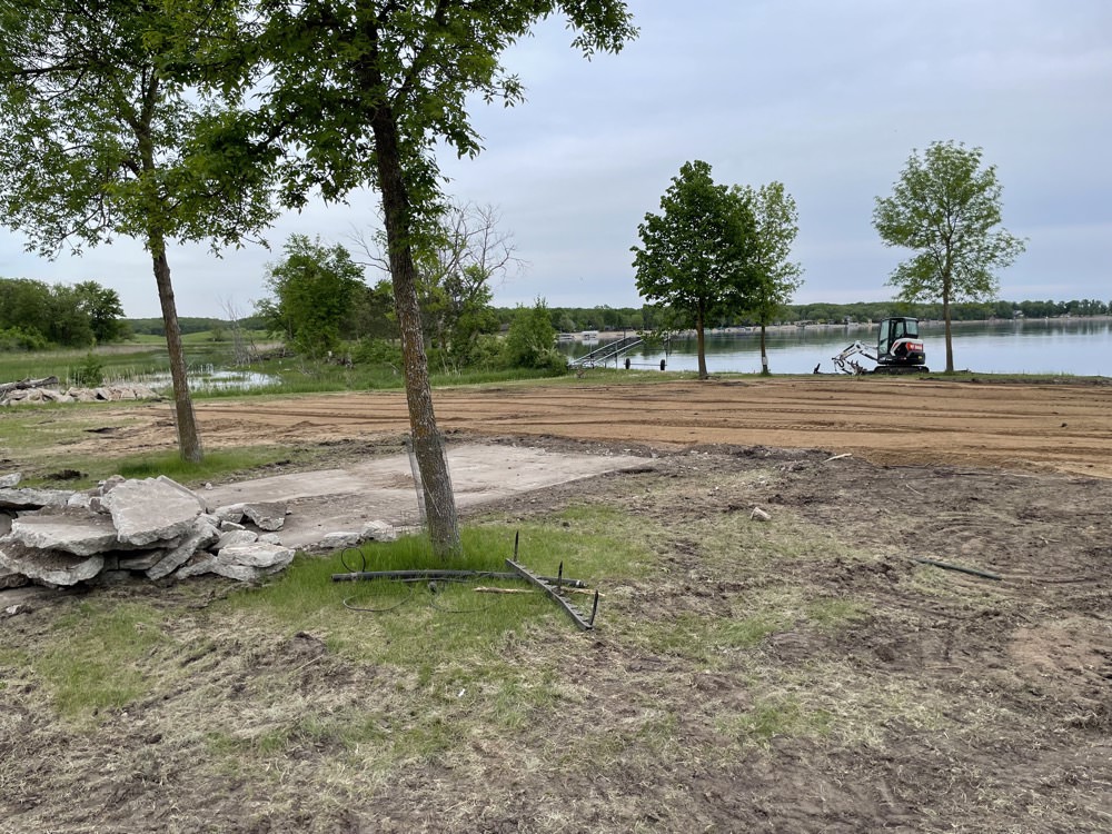 Restoring the land where the cabin was