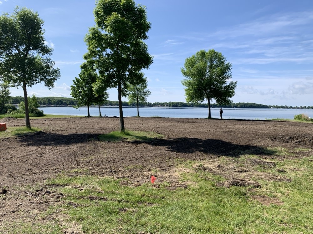 All planted with seed and ready to grow grass!