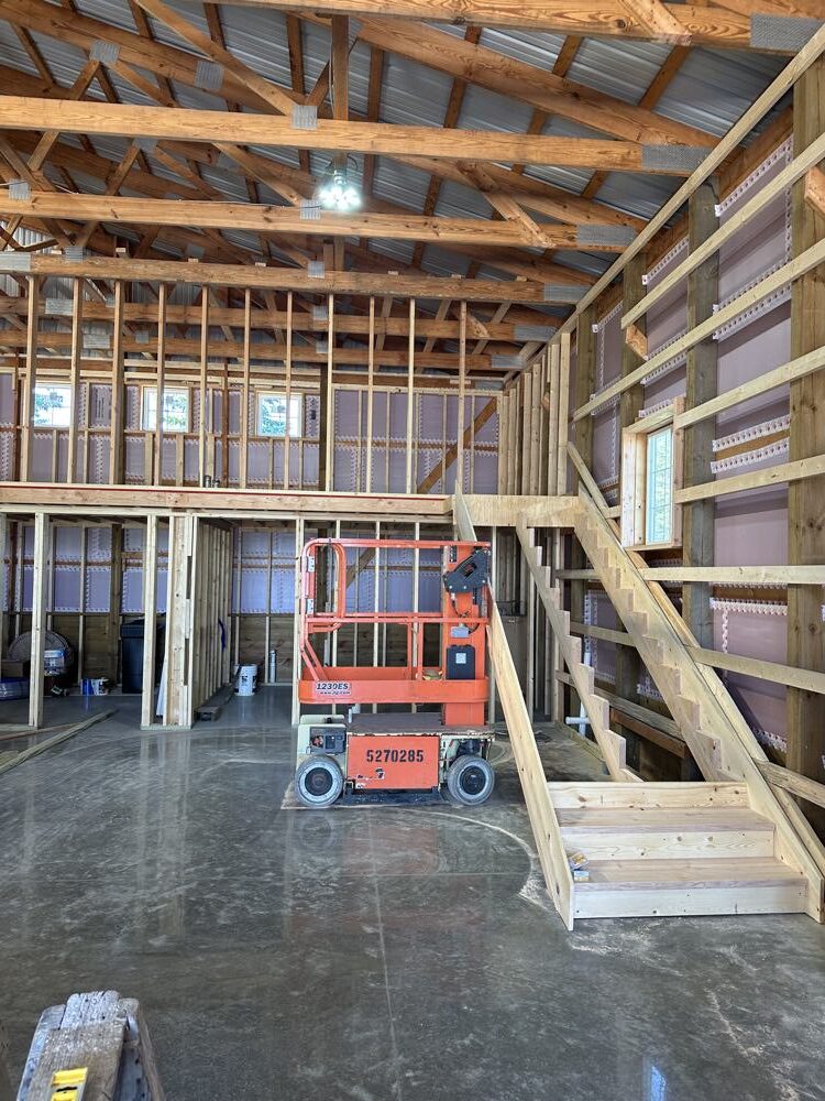 Framing the stairs